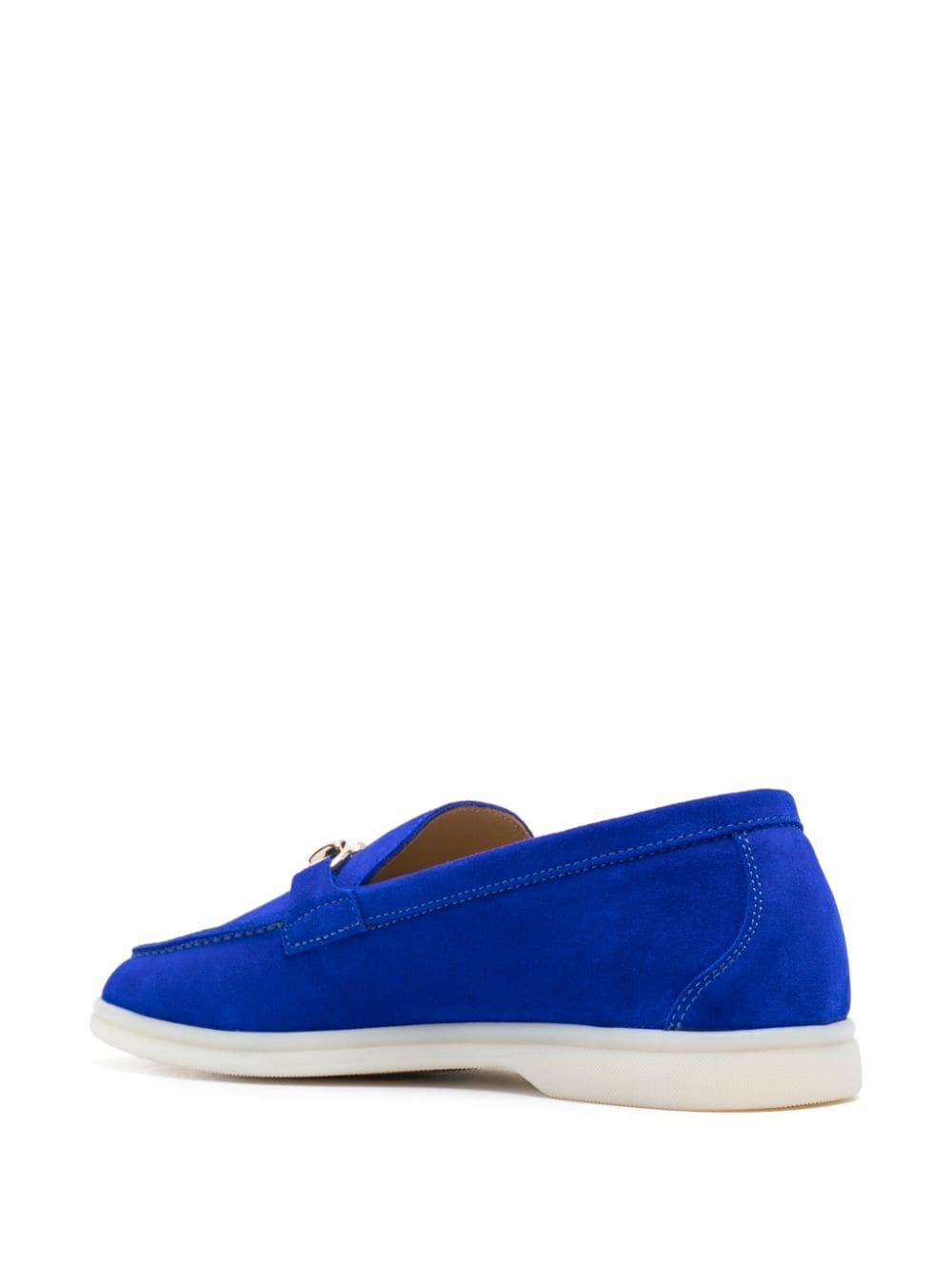 Shop Scarosso Lilia Suede Loafers In Blue