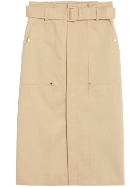 A.L.C. Maia belted midi skirt