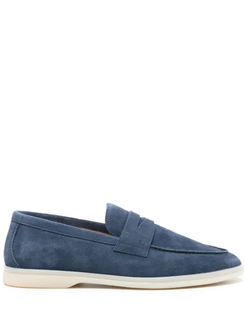 Scarosso Luciano suede penny loafers