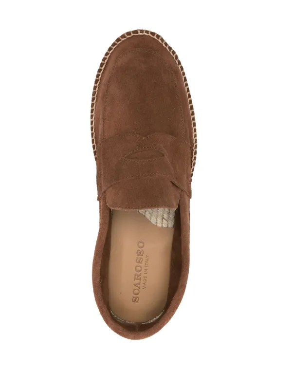 Scarosso Diego Suede Espadrilles Brown FARFETCH JO