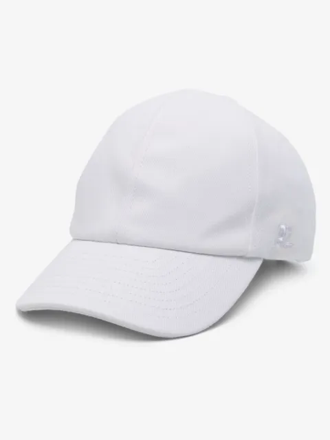 Courrèges casquette en serge à logo brodé