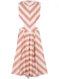 Philosophy Di Lorenzo Serafini striped midi dress - Pink