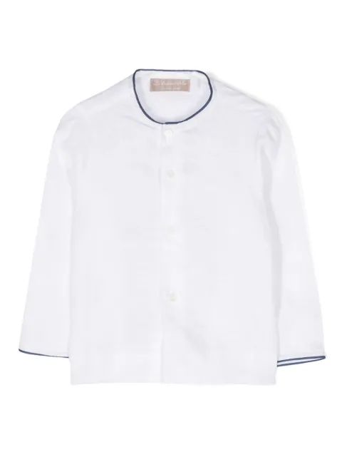 La Stupenderia slub-texture linen shirt 