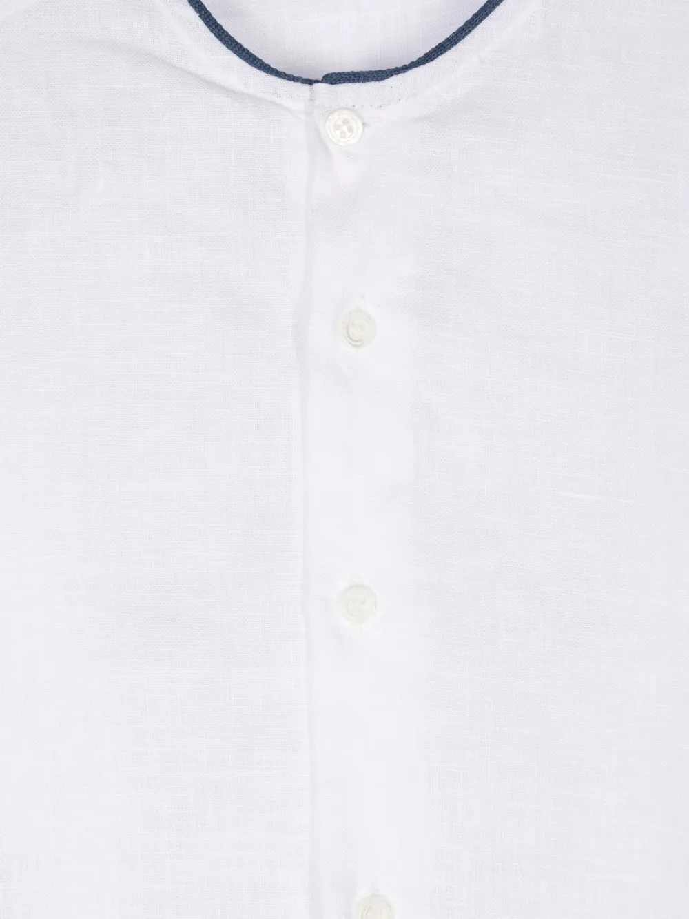LA STUPENDERIA SLUB-TEXTURE LINEN SHIRT