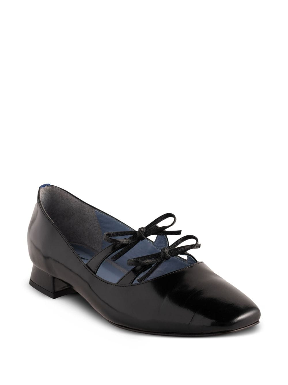 Shop Blue Bird Shoes Bow-embellished Ballerina Shoes In Black