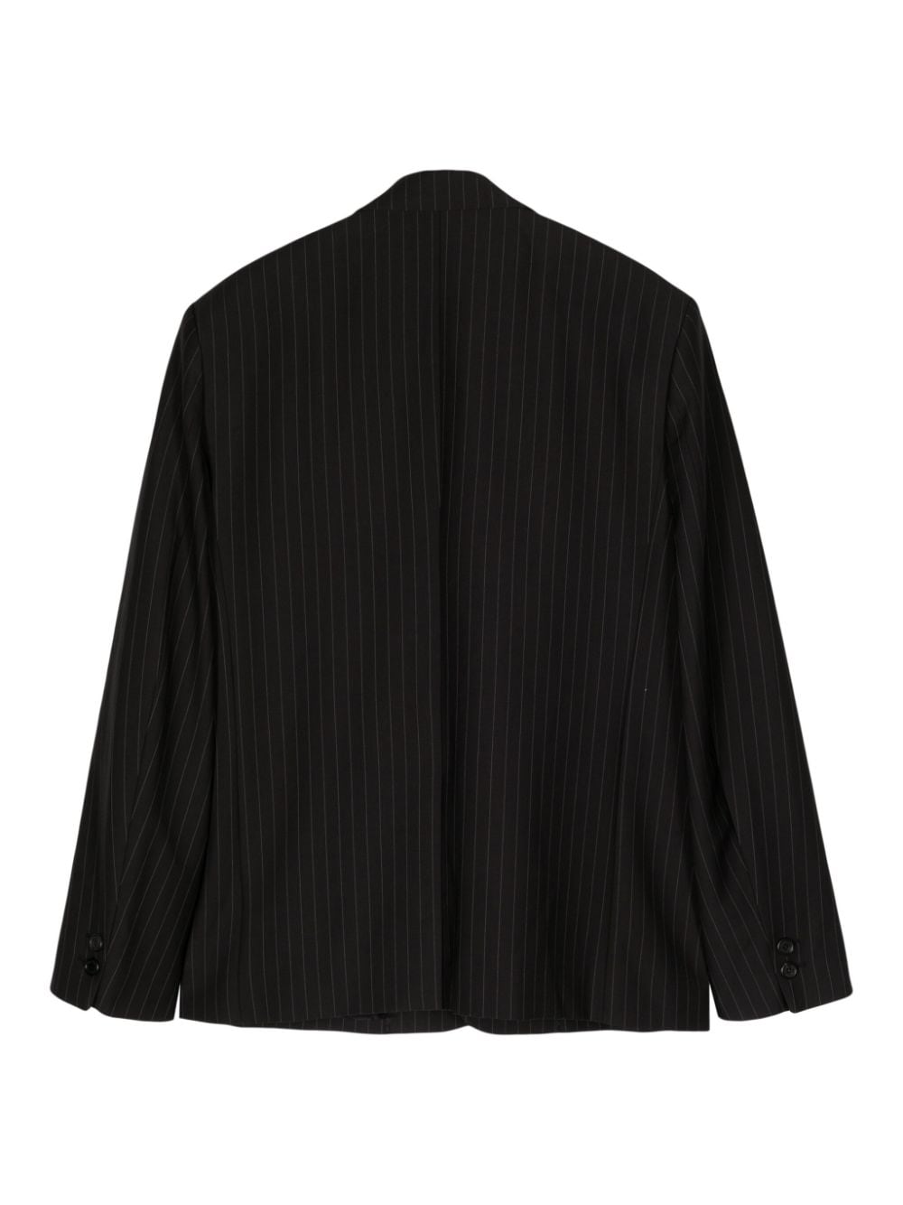 Shop We11 Done Notched-lapels Single-breasted Blazer In Black