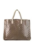 Fendi Pre-Owned Pre-Owned Fendi Zucchino Glazed Tote Bag - Brown