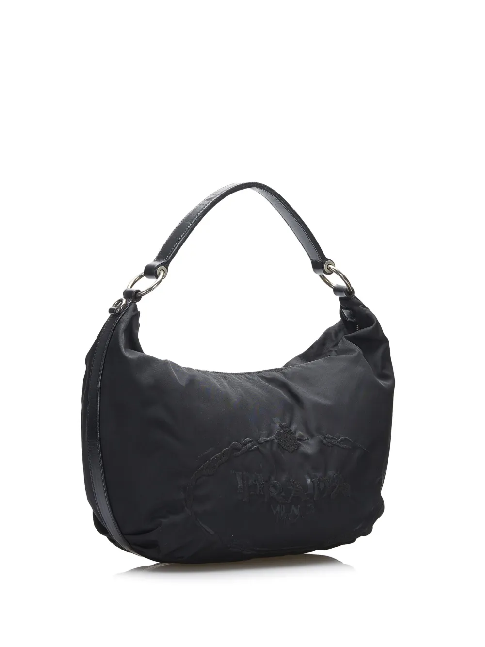 Prada Pre-Owned 20th Century Pre-Owned Prada Canapa Logo Tessuto hobo bag - Zwart