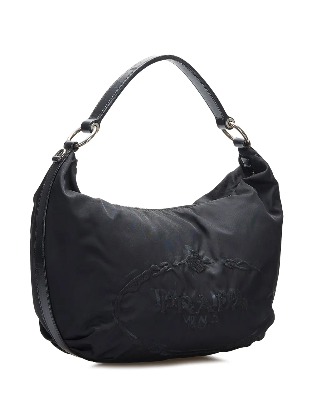 Prada Pre Owned 20th Century Canapa Logo Tessuto Hobo Bag Farfetch