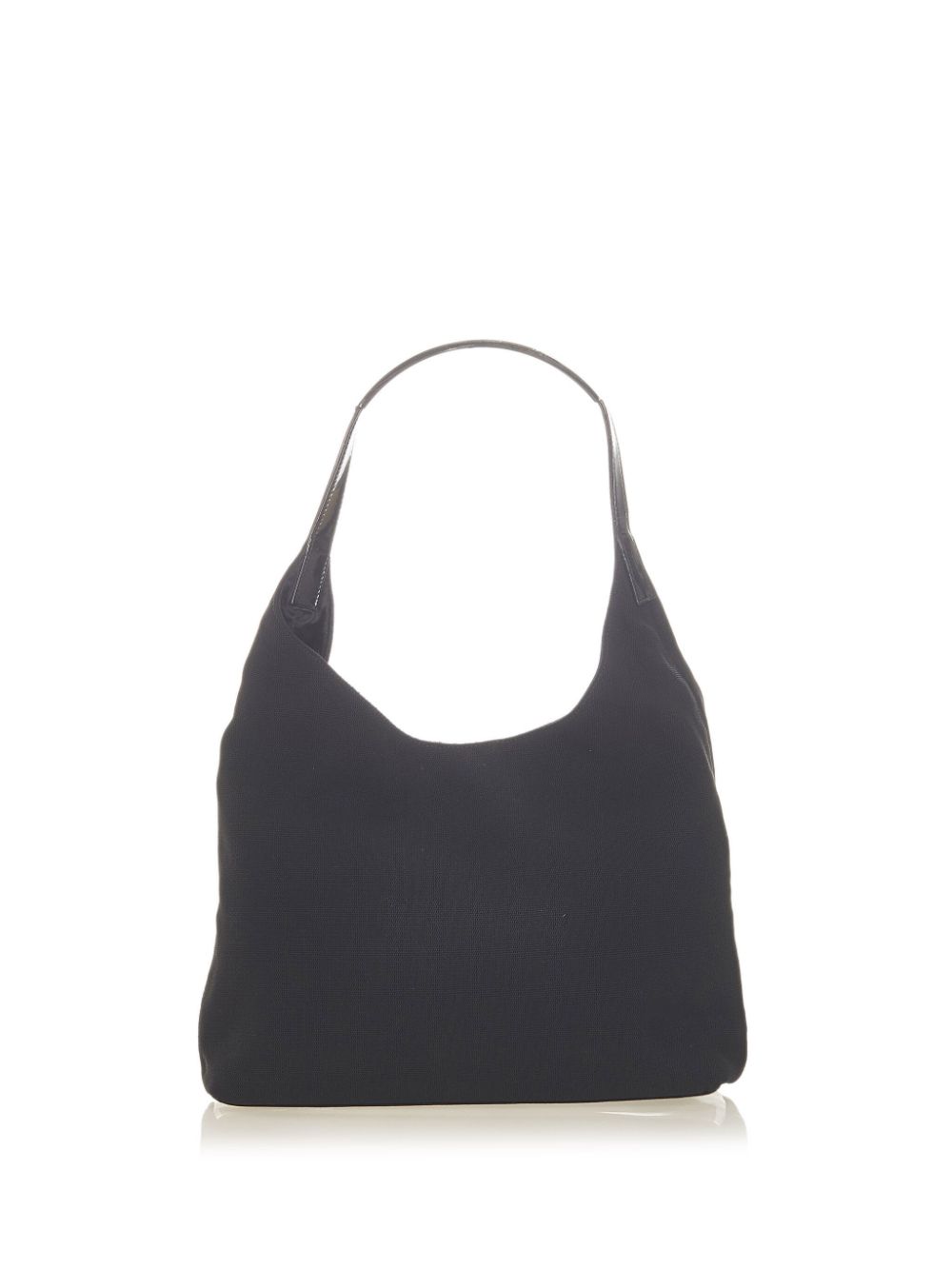 Pre-owned Gucci Suede Shoulder Bag In 黑色