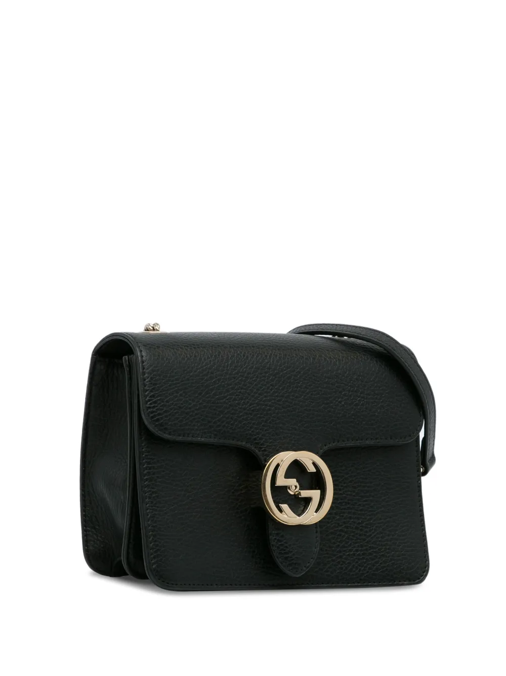 Gucci Pre-Owned 2000-2015 Pre-Owned Gucci Small Dollar Interlocking G Crossbody Bag - Zwart