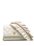 CHANEL Pre-Owned 2020 Romance wallet-on-chain - White