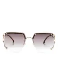 Carrera square-frame sunglasses - Neutrals