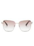 Longchamp oversize-frame sunglasses - Gold