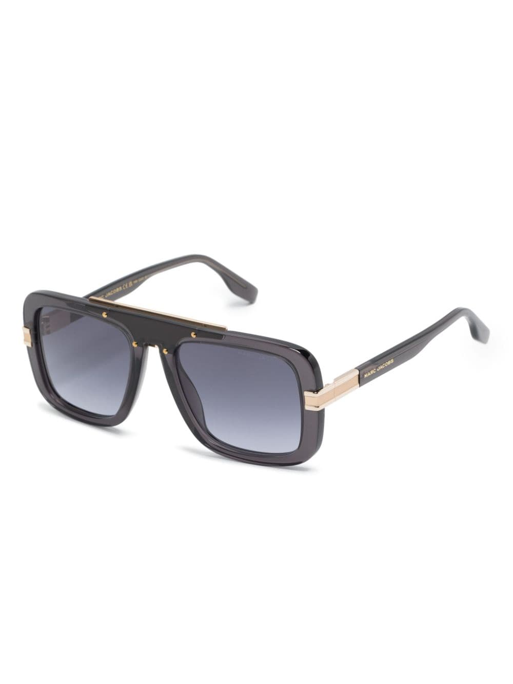 Shop Marc Jacobs Marc 670s Pilot-frame Sunglasses In Grey