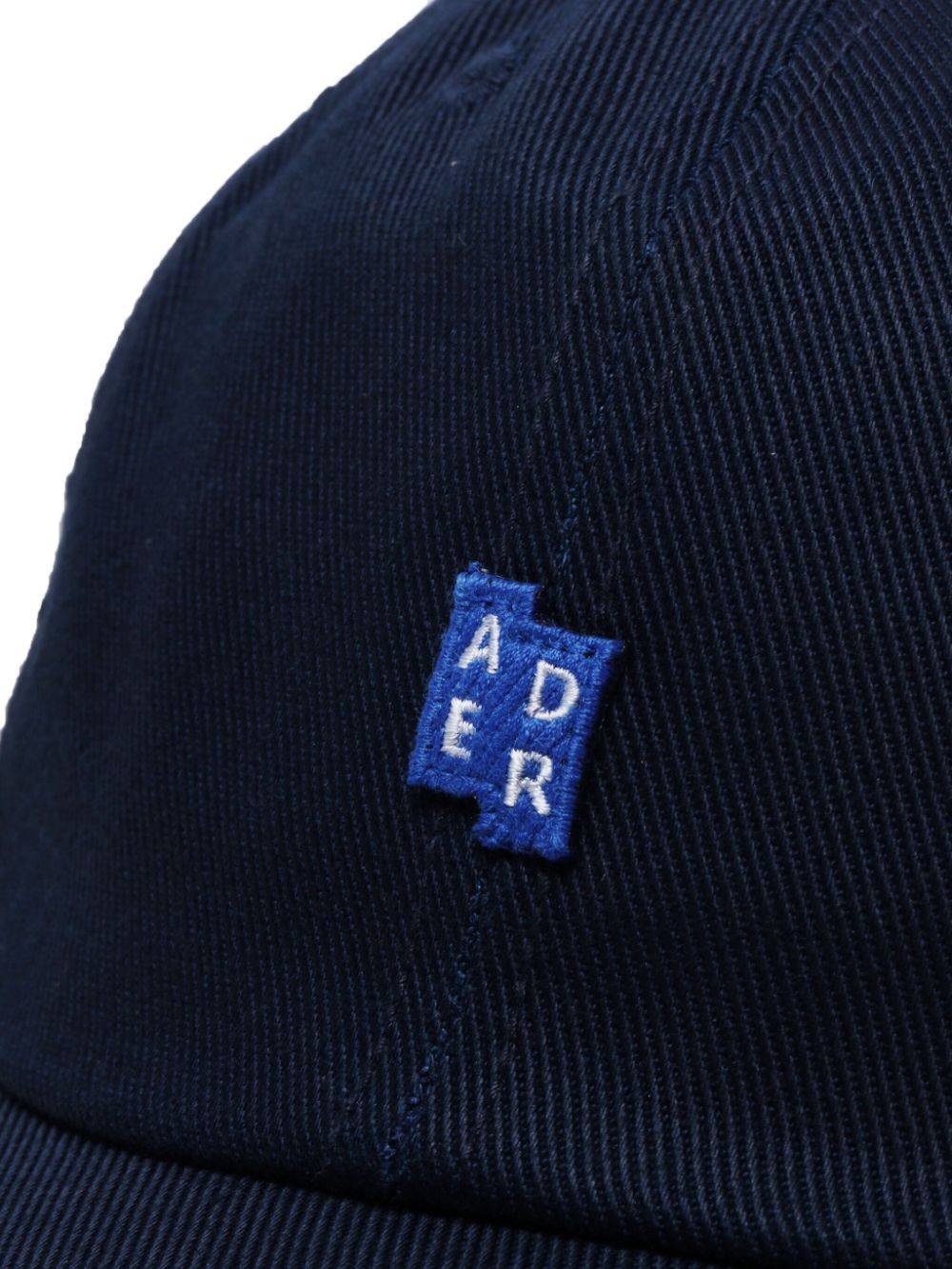 Shop Ader Error Trs Tag Cotton Baseball Cap In Blue