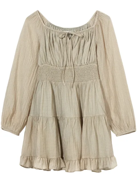 b+ab vestido corto con manga farol