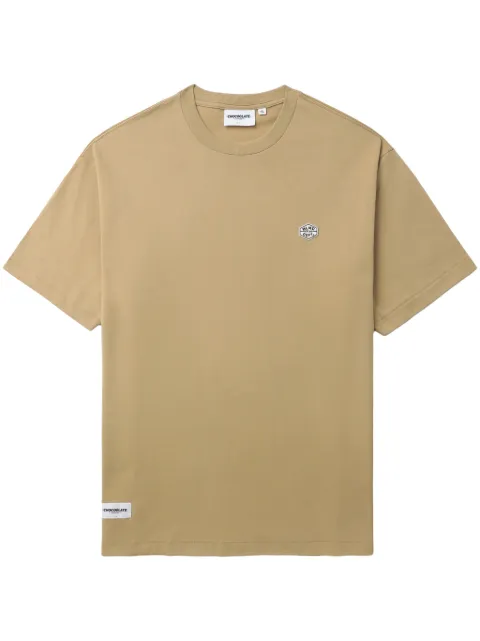 CHOCOOLATE logo-patch cotton T-shirt