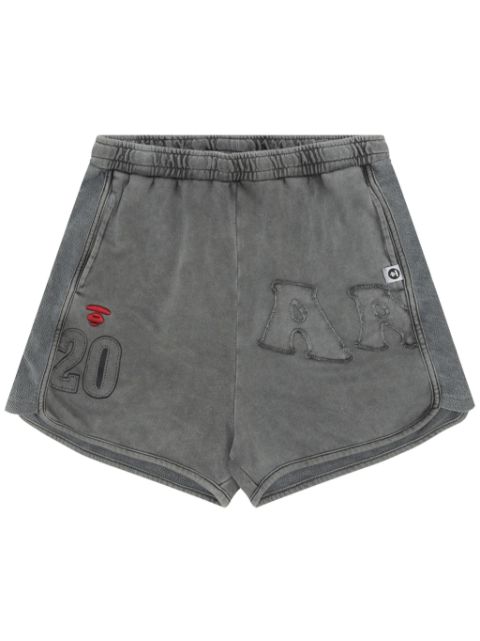 AAPE BY *A BATHING APE® logo-appliquéd track shorts