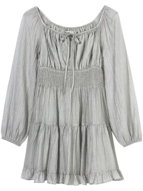 b+ab vestido corto fruncido con volante