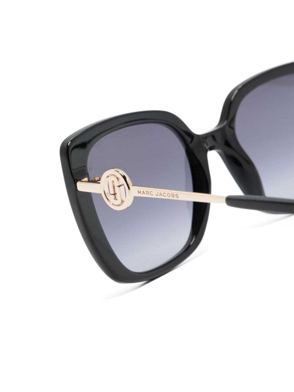 Shop Marc Jacobs Square-frame Sunglasses In Black