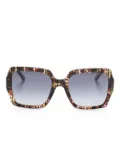 Marc Jacobs Eyewear J Marc-logo oversize-frame sunglasses - Brown