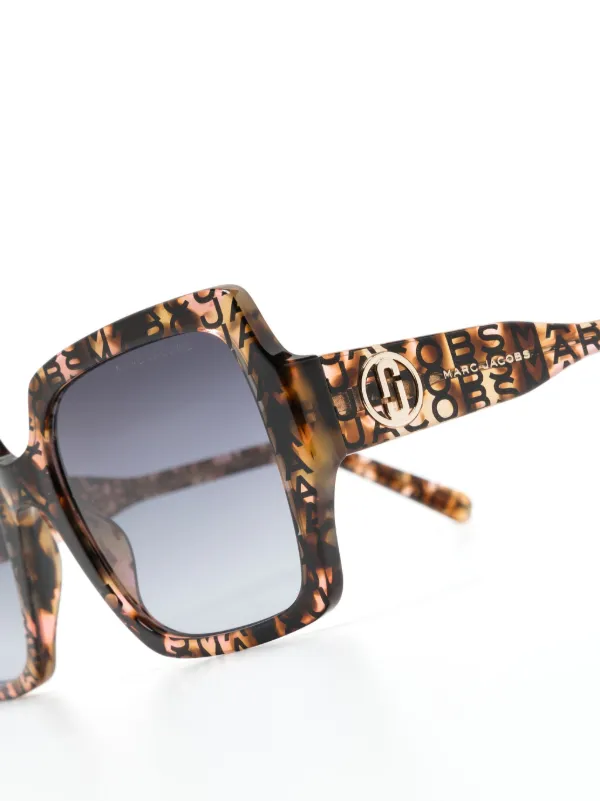 Marc Jacobs Eyewear J Marc-logo oversize-frame Sunglasses 
