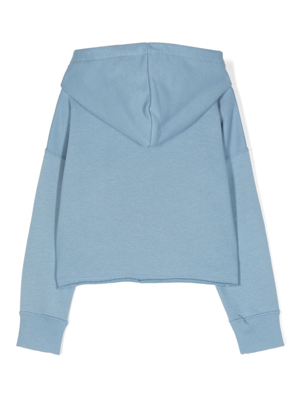 Shop Golden Goose Logo-embroidered Hoodie In Blue