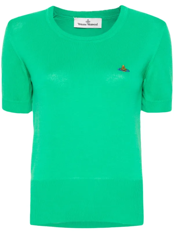 Vivienne Westwood Bea Knitted Top in Green