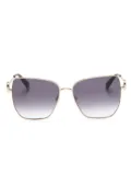 Longchamp oversize-frame sunglasses - Gold