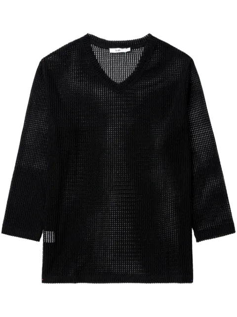 b+ab top de malla con cuello en V