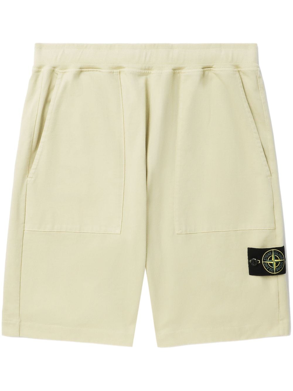 Stone Island Compass-badge Track Shorts In Neutrals