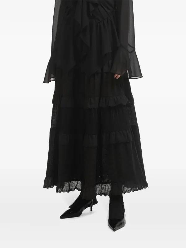 【BAON】Saltine Lace Layered Skirt lace skirt – bummerland