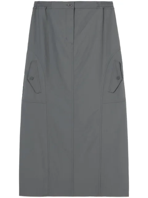 b+ab high-waisted cargo midi skirt