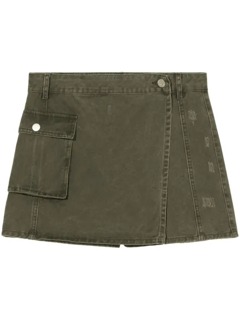b+ab bermudas con paneles y efecto envejecido
