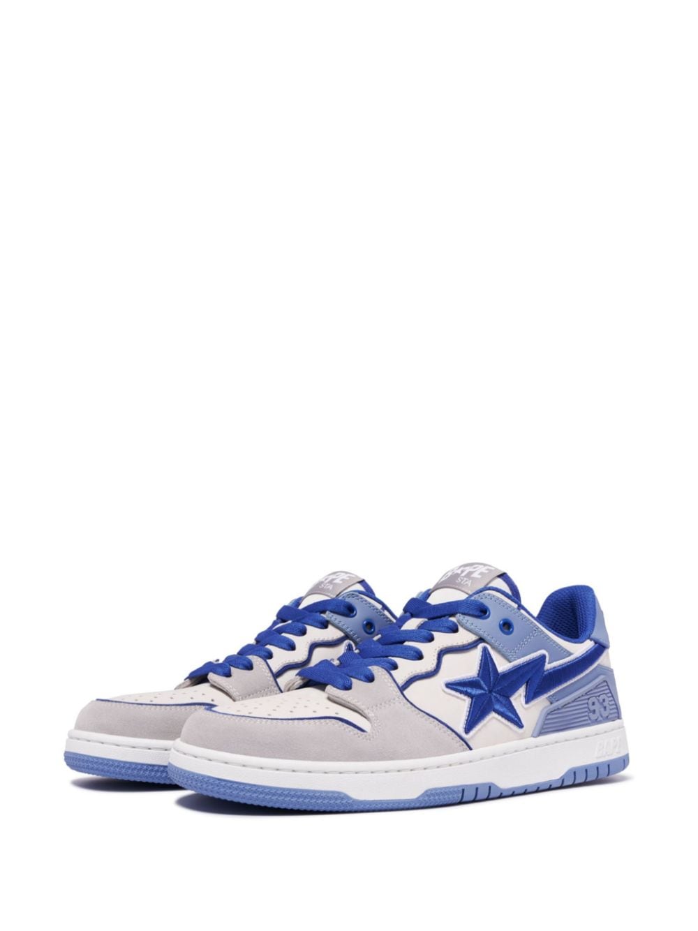 Shop A Bathing Ape Sk8 Panelled Sneakers In Blue