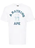 A BATHING APE® logo-print cotton T-shirt - White