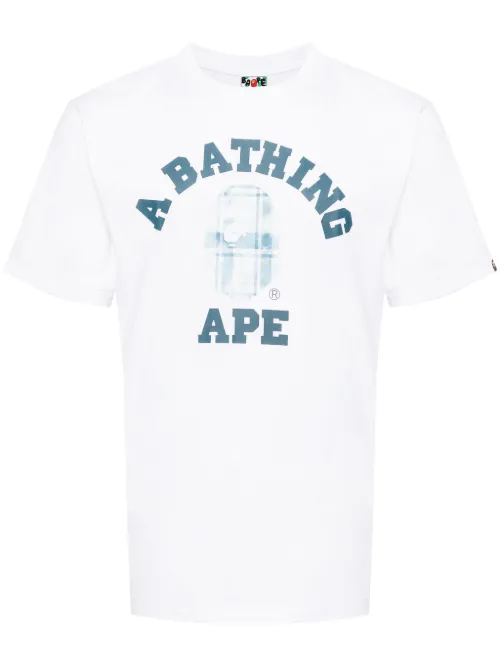 T-shirt en coton à logo imprimé - A BATHING APE® - Modalova