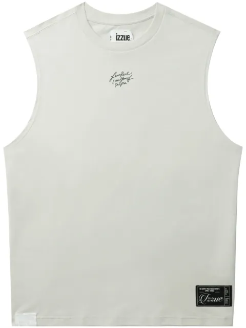 izzue graphic-print cotton vest