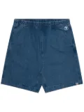 AAPE BY *A BATHING APE® logo-embossed denim shorts - Blue