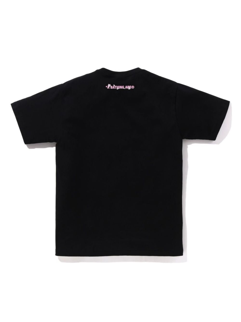 Shop A Bathing Ape Logo-print Cotton T-shirt In 黑色