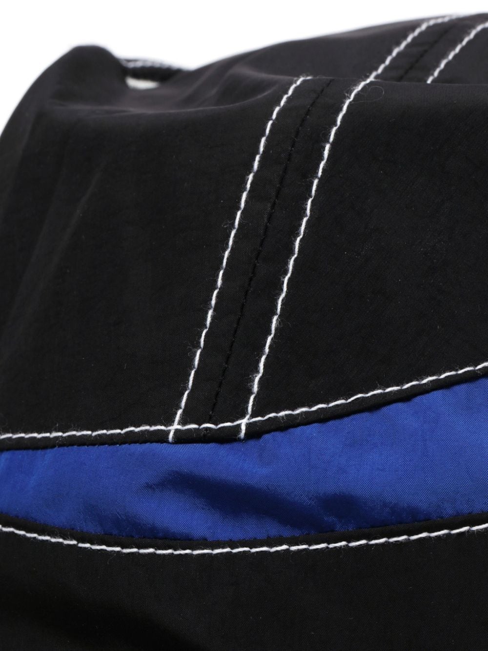 Shop Ader Error Colour-block Panelled Cap In Black