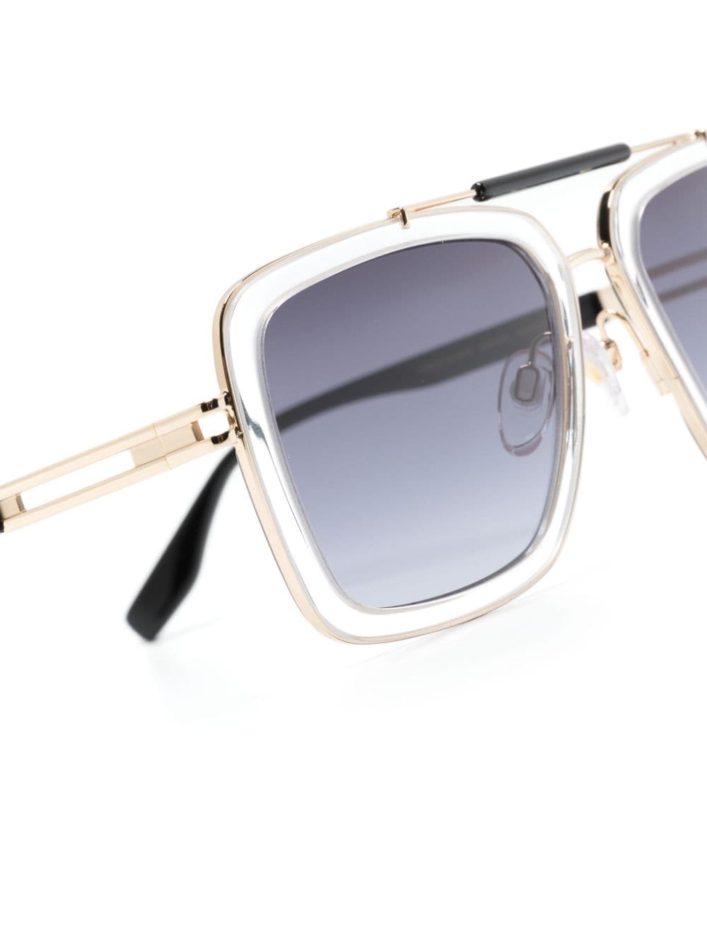 Shop Marc Jacobs Pilot-frame Sunglasses In Gold