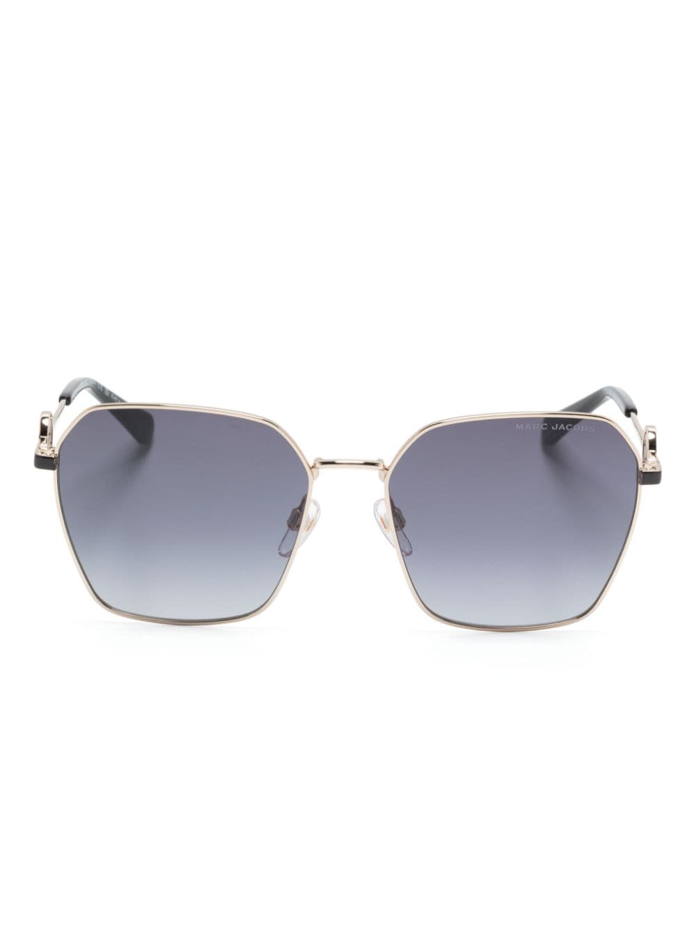Marc Jacobs Geometric-frame Sunglasses In Gold