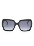 Marc Jacobs Eyewear J Marc-logo oversize-frame sunglasses - Black