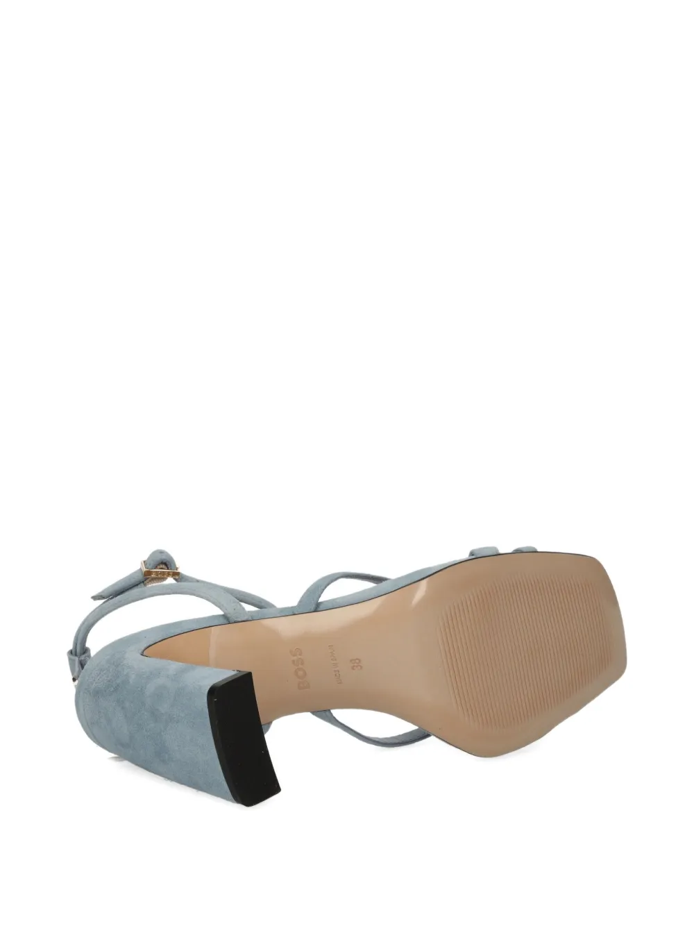 BOSS 100 mm Rose sandalen met gekruiste bandjes Blauw