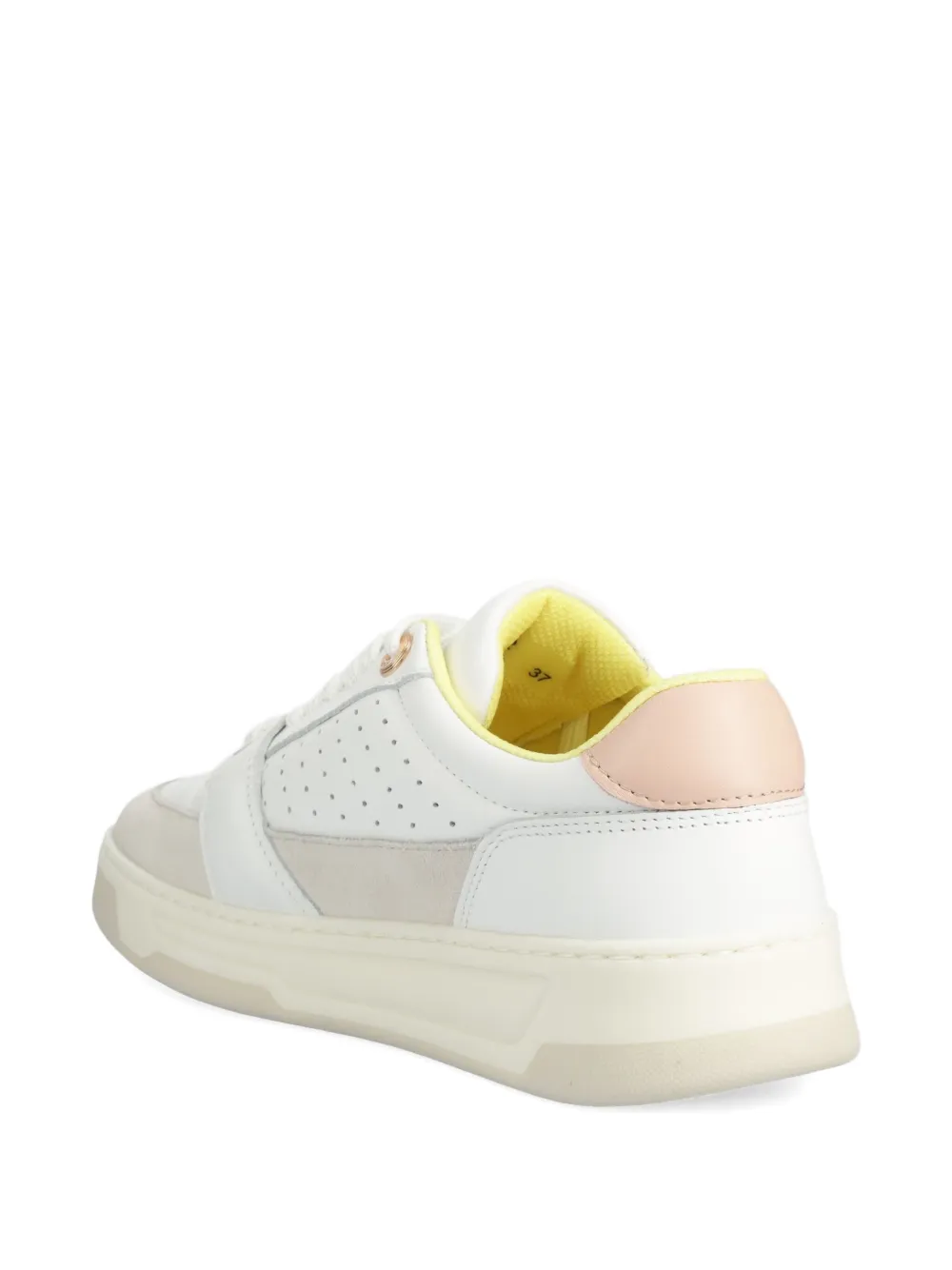Hugo Boss Baltimore Perforated-detail Sneakers In White