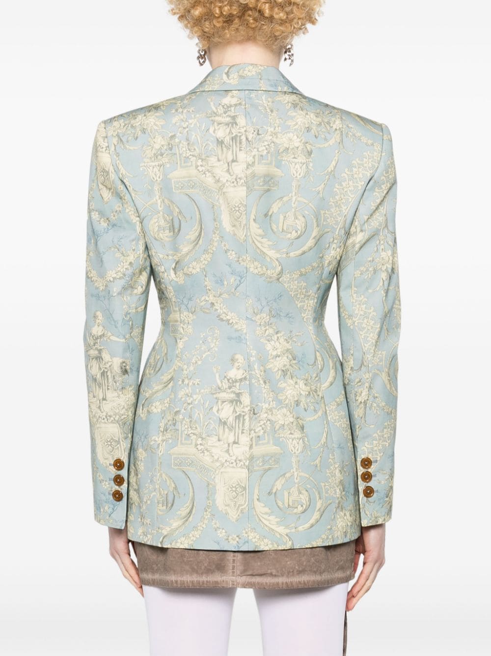 Vivienne Westwood Lauren Toile de Jouy blazer met print Blauw