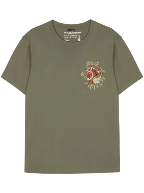 Maharishi playera con bordado de tigre