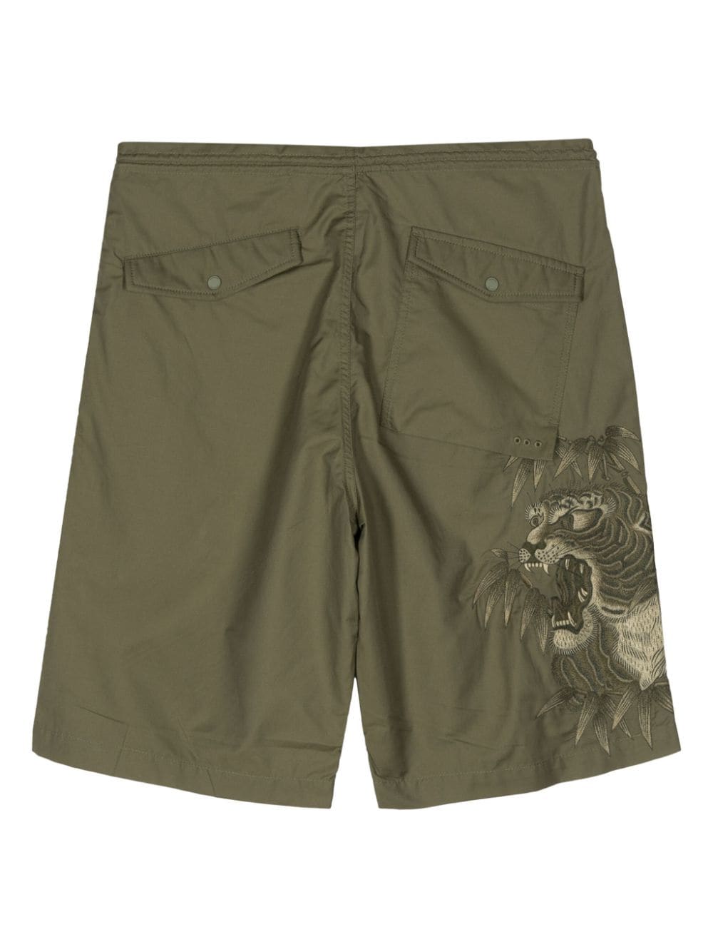 Maharishi Trainingsshorts met geborduurd patroon Groen